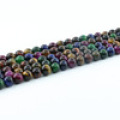 Hot Selling Polychrome Jaser Round Natural Gemstone Beads for Creation L-0580